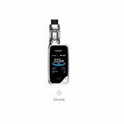 Smok X Priv kit 225W with TFV12 Prince tank in Prism Chrome, combining high power and stylish design for advanced vaping.